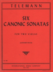 6 Canonic Sonatas - Viola Duet