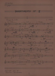 Divertimento No. 2 - Flute, Horn and Bassoon