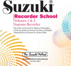 Suzuki Recorder School, Vol. 1 and 2 (Soprano) - CD Only