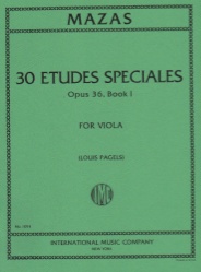 30 Etudes Speciales, Op. 36, Book 1 - Viola