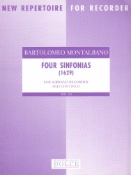 4 Sinfonias - Soprano Recorder and Continuo