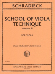 School of Viola Technique, Vol. 3