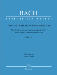 Der Geist hilft unser Schwachheit auf: Motet, BWV 226 - Choral Score