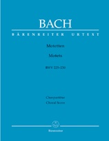 Motets, BWV 225-230 - Choral Score (without Piano Reduction)