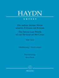 Seven Last Words, Hob. XX No. 2 - Vocal Score