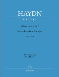 Missa brevis in F major, Hob. XXII No. 1 - Vocal Score