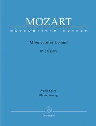 Misericordias Domini, K. 222 (205a) - Vocal Score