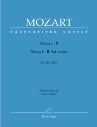 Missa brevis in B-flat major, K. 275 (272b) - Vocal Score