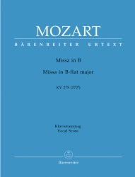 Missa brevis in B-flat major, K. 275 (272b) - Vocal Score
