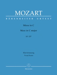 Missa in C major, K. 257 "Great Credo Mass" - Vocal Score
