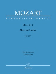 Missa in C major, K. 257 "Great Credo Mass" - Vocal Score