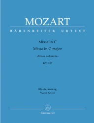 Missa in C major, K. 337 "Missa solemnis" - Vocal Score