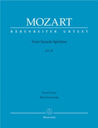 Veni Sancte Spiritus, K. 247 - Vocal Score