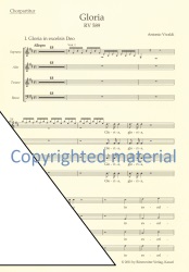 Gloria, RV 589 - Choral Score