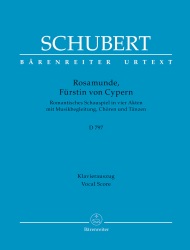 Rosamunde, Furstin von Cypern, D. 797 - Vocal Score (German)