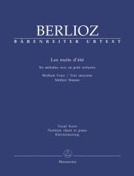 Les nuits d'ete, Op. 7 Hol. 81b - Medium Voice and Piano