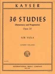 36 Studies, Op. 20 - Viola