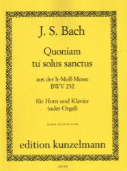Quoniam tu Solus Sanctus - Horn in D and Piano (or Organ)
