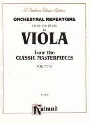 Orchestral Repertoire from the Classic Masterpieces, Vol. 3 - Viola