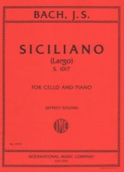 Siciliano (Largo) S. 1017 - Cello and Piano