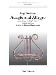 Adagio and Allegro from Sonata No.6 in A Major - Cello and Piano