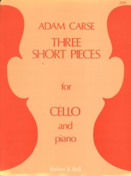 3 Short Pieces - Cello and Piano