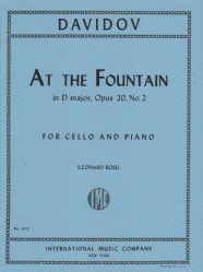 At the Fountain in D Major, Op. 20, No. 2 - Cello and Piano