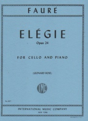 Elegie, Op. 24 - Cello and Piano