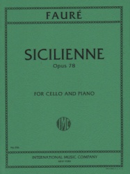 Sicilienne, Op. 78 - Cello and Piano