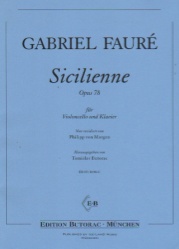 Sicilienne, Op. 78 - Cello and Piano