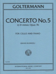 Concerto No. 5 in D Minor, Op. 76 - Cello and Piano