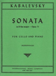 Sonata in B-flat Major, Op. 71 - Cello and Piano