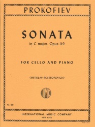 Sonata, Op. 119 - Cello and Piano