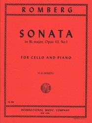 Sonata in B-flat major, Op. 43 No. 1 - Cello and Piano