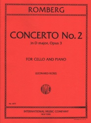 Concerto No. 2 in D Major, Op. 3 - Cello and Piano