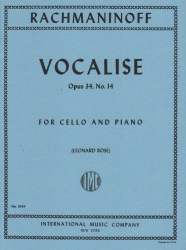 Vocalise, Op. 34 No. 14 - Cello and Piano