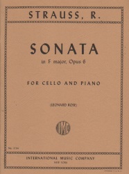 Sonata in F Major, Op. 6 - Cello and Piano