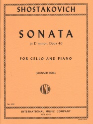 Sonata in D Minor, Op. 40 - Cello and Piano