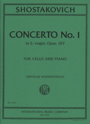 Concerto No. 1, Op. 107 - Cello and Piano