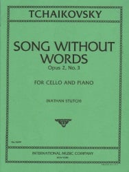 Song without Words, Op. 2 No. 3 - Cello and Piano
