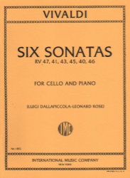 6 Sonatas - Cello and Piano