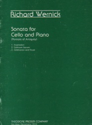 Sonata (Portraits of Antiquity) - Cello and Piano