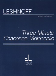 3 Minute Chaconne - Cello Unaccompanied