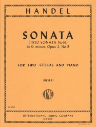 Sonata in G Minor, Op. 2 No. 8 - 2 Cellos and Piano
