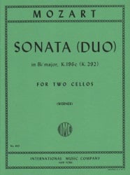 Sonata in B-flat Major, K. 196c (K. 292) - Cello Duet