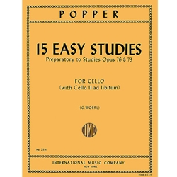 15 Easy Studies (Preparatory to Studies Opus 76 and 73) - Cello Duet