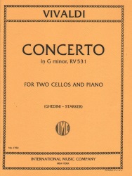 Concerto in G Minor, RV 531 - Cello Duet and Piano