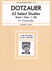 62 Select Studies, Book 1 (Nos. 1-34) - Cello Study