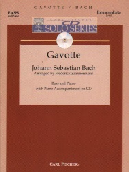 Gavotte (Book/CD) - String Bass and Piano
