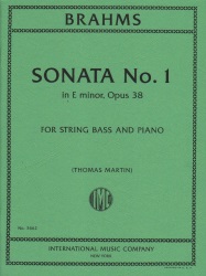 Sonata No. 1 in E minor, Op. 38 - Double Bass and Piano